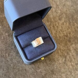 STERLING SILVER Wrap Ring Size 7 Adjustable Cigar